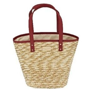 Laura Geller Straw tote Lined Bag - MAKES A GREAT EASTER BASKET -  BRAND NEW